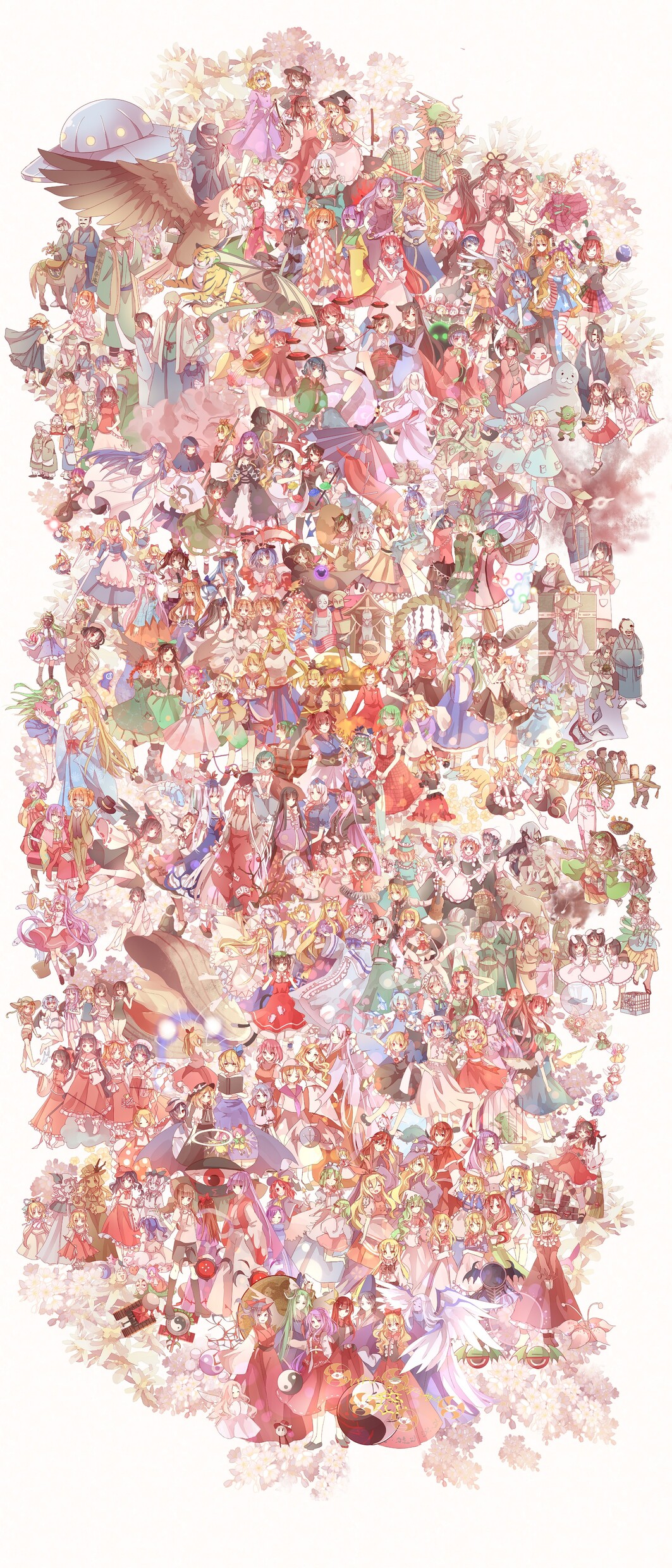 这种全家福式的插画感觉好暖啊